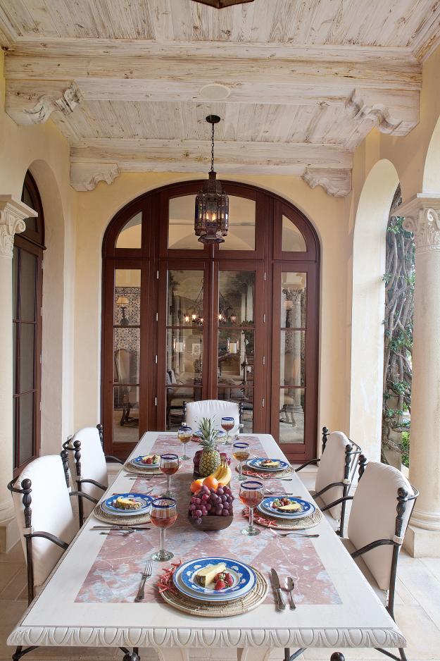 Garden Design, Palm Beach outdoor dining