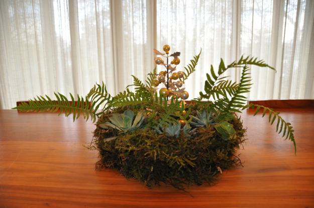 moss succulent wreath 4