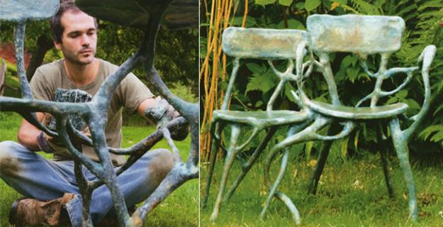 Art & Botany: Xavier Dumont's Twig-Charmed Furniture
