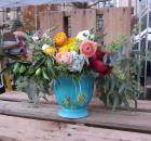 Kat Flower arrangement at the Brooklyn Flea