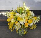 finished yellow bouquet