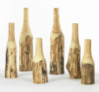 wood vases