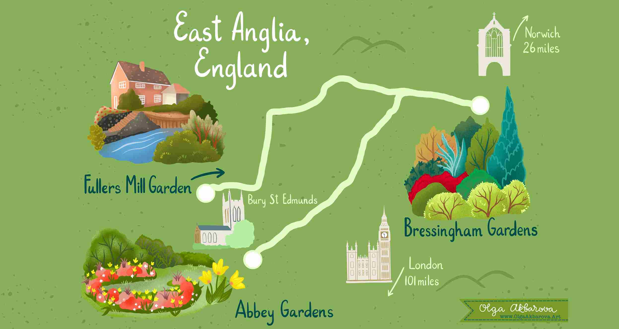 Gardens Of East Anglia England Self Guided Day Trip Garden Design