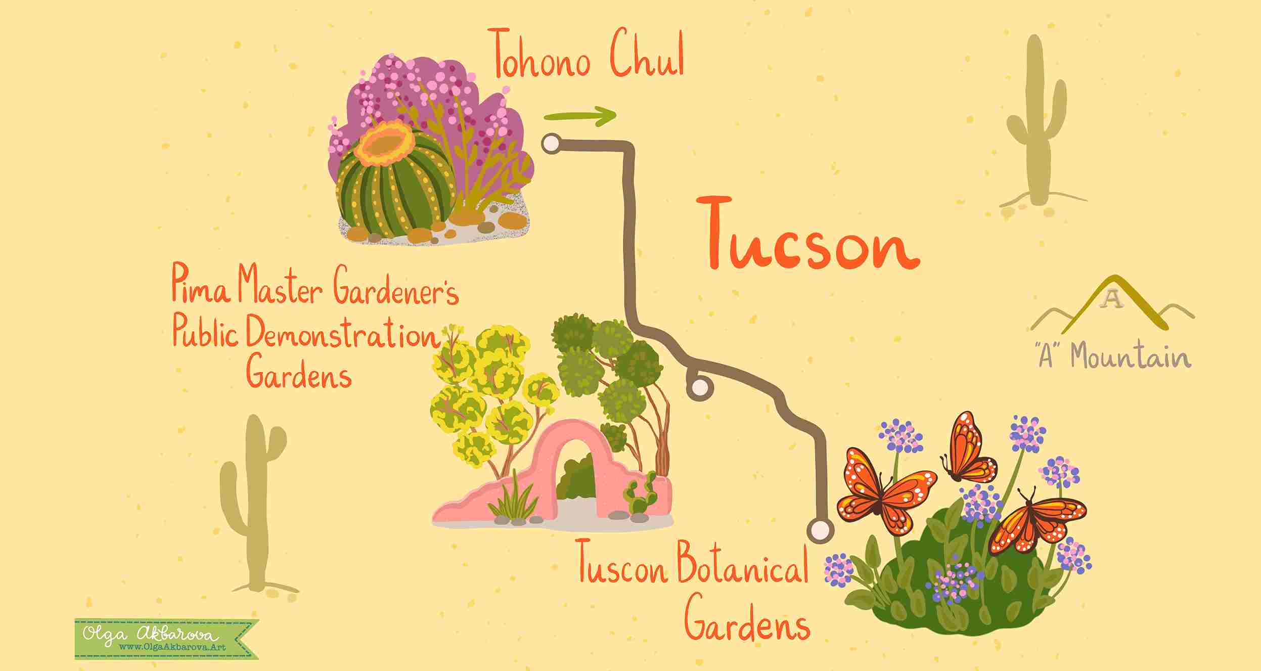 Tucson Gardens Self Guided Day Trip Garden Design