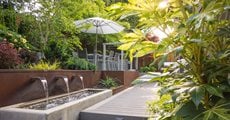 Outdoor Dining Terrace, Canopy Of Trees
Garden Design
Calimesa, CA