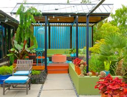 Colorful Patio Wall And Planters
Garden Design
Calimesa, CA