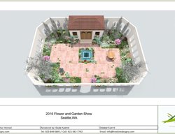 Garden Plan, Show Garden, El Patio Fuente, Northwest Flower And Garden Show
Northwest Flower & Garden Show
Seattle, WA