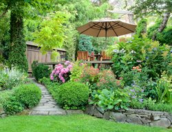 Hidden Raised Patio, Backyard Seating Area
Garden Design
Calimesa, CA