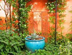 Mediterranean Style Planter, Turquoise Planter
Garden Design
Calimesa, CA