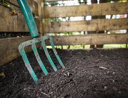 Pitchfork In Compost, Composting, Compost Bin
Shutterstock.com
New York, NY