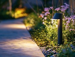 Shielded Light Fixture, Darksky Lighting
Garden Design
Calimesa, CA