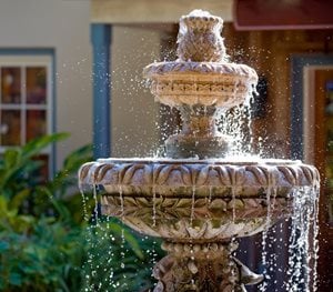 garden fountain