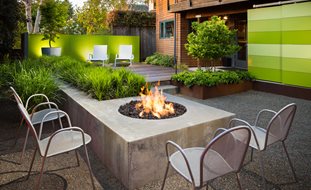 Small Garden, Fire Pit, Modern Garden
Scot Eckley Inc.
Seattle, WA