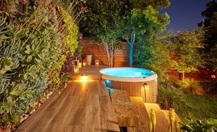 Hot Tub Living Wall, Succulent Wall, Hot Tub
Ornamental Grasses in Pots
Planted Earth Design
Berkeley, CA