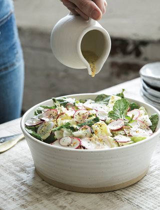Iceberg Radish Salad, Creamy Poppy Seed Dressing
Garden Design
Calimesa, CA