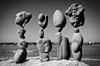 Cairns, Black And White Michael Grabb/Gravity Glue Boulder, CO