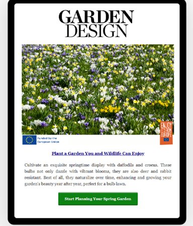 Newsletter Ad
Garden Design
Calimesa, CA