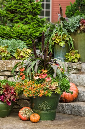 Fall Planter Idea - How To Make a Fall Urn Planter Filler