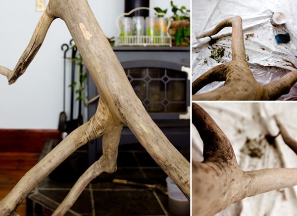 Wood branch lamp deals