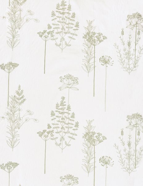 Voilage Vintage Jack Lenor Larsen Design - Motif Wintertree - Blanc - Année 1968