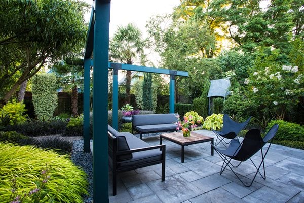 Small Garden, Tropical Garden, Patio  Small Garden Pictures  Lillyvilla Gardens  Portland, OR