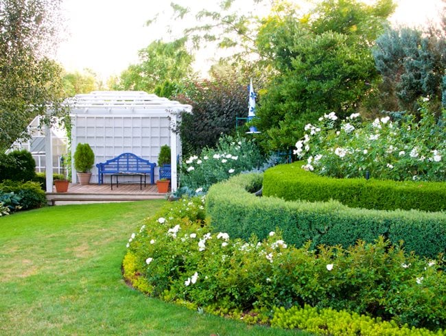 Circular Rose Garden  Garden Design  Calimesa, CA