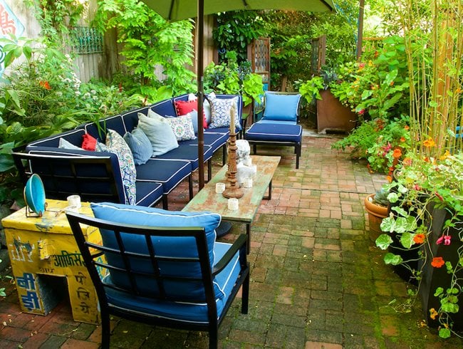 Shaded Patio, Patio Shade Garden Garden Design Calimesa, CA