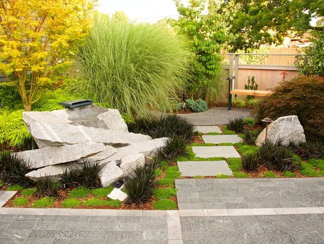 22 Rock Garden Ideas How To Tips, Corner Sidewalk Landscaping Ideas