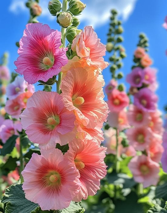 Hollyhock planting