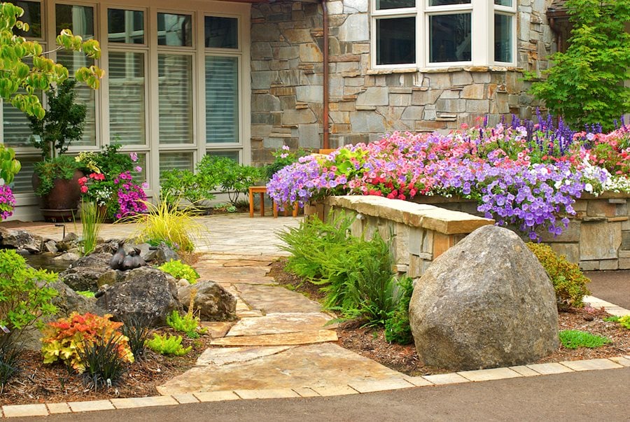 22 Rock Garden Ideas How To Tips, Front Entryway Landscape Ideas